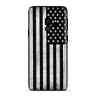 Samsung Galaxy S9 Skins Wrap - Black White Grunge Flag USA America