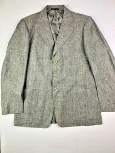 PAL ZILERI Pull Mens 100% Linen Unstructured Sports Blazer Coat Size 50 (40R)  - Picture 1 of 10