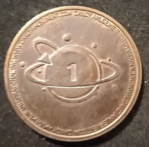 Vintage Dandy Amusement International Player One Group Arcade Token - Bild 1 von 2