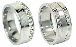 Edelstahlring Herrenring Damenring silber matt 10mm Verlobung Band Partnerring - Picture 1 of 5