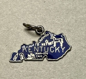 Sterling Silver Charm "Kentucky Blue Label" .925 - Picture 1 of 2