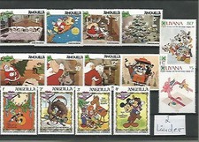 108640 / Karibik ** MNH LOT WALT DISNEY ANGUILLA GUYANA