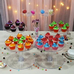 7 Tiers Clear Acrylic Wedding Party CAKE Stand Birthday Events Party Display - Picture 1 of 8