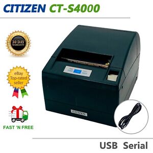 Citizen CT-S4000 Compact Wide Hi-Speed Receipt Thermal POS Printer USB Serial