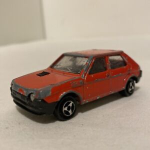 Majorette Fiat Ritmo Rouge 1/53 Metal Miniature Car Made in France 