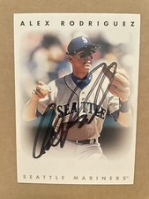 Alex Rodriguez 1996 Leaf Signature Series Autographs - Silver - Rare - Mint