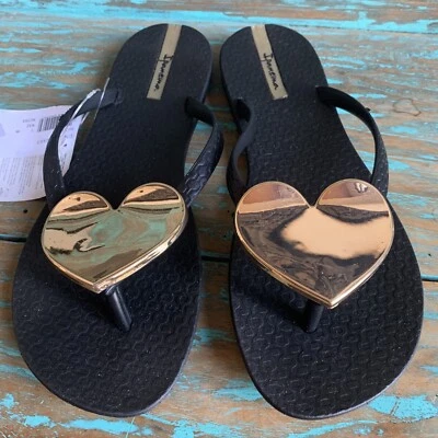 Новый с Ярлыками IPANEMA волна сердце размер 6 шлепанцы сандалии сделано в Бразилии веган Biobased - Изображение 1 из 4