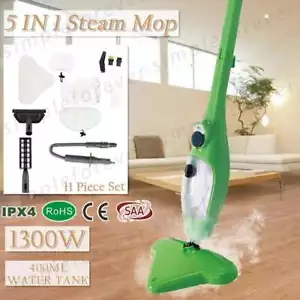 5 in1 Steam Cleaner Mop Water Handheld Floor Cleaning Multi-Purpose 1300W Light - Picture 1 of 12