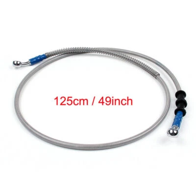 125cm / 49" M10 Brake Oil Hose Line Banjo Fitting Stainless Steel End  UE US A Foto 1 de 2