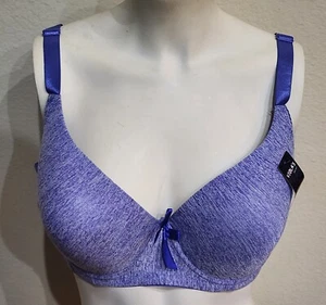 NWT! Viola's Secret Style 9284B Purple Polyester Padded Push-Up Bra Sz 42DDD - Picture 1 of 3