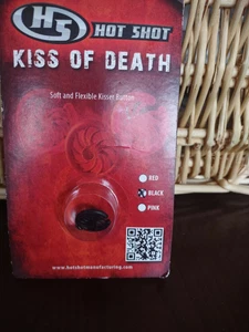 Hot Shot Kiss Of Death Soft And Flexible Kisser Button Black-Brand New-SHIP 24 H - Picture 1 of 3