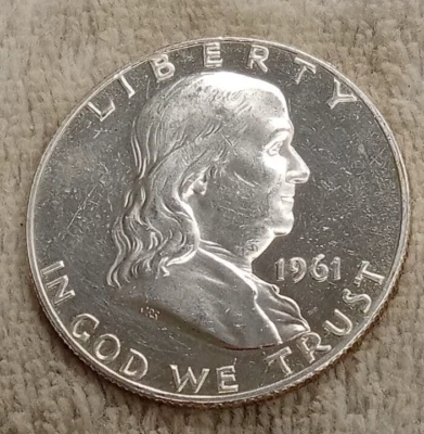 1961 P FRANKLIN PROOF  HALF DOLLAR TP-3354 - Image 1 of 2