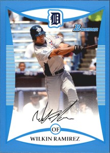 2008 (TIGERS) Bowman Draft Prospects Blue #BDPP105 Wilkin Ramirez FG/399