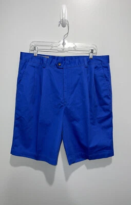 Men’s Cutter & Buck cotton pleated 9.5” shorts pleated front size 38 NEW - Image 1 of 4