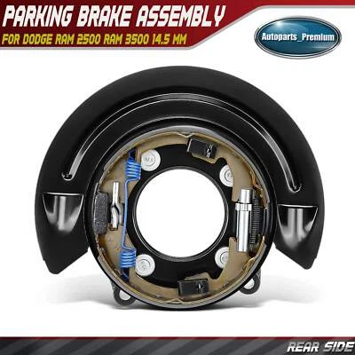 Rear Parking Brake Assy with Backing Plate for Dodge Ram 2500 Ram 3500 14.5 mm - Image 1 of 4