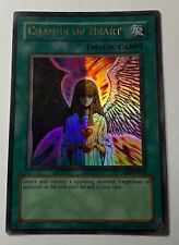 YuGiOh Change of Heart Extremely Rare Holo Card Silver Name MRD-E060