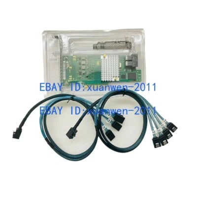 Fujitsu 9300-8I 12Gbps HBA IT Mode ZFS FreeNAS unRAID+2*SFF-8643 SATA Cable - Image 1 of 4