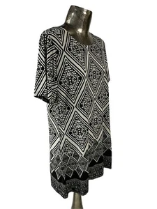 Vestido SUGAR CRISP London Talla Grande 16 Blanco y Negro Para Mujer NUEVO EU44 PRECIO DE VENTA SUGERIDO POR EL FABRICANTE £30 - Imagen 1 de 11