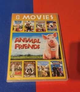 ANIMAL FRIENDS - 8 MOVIES - DVD - BABE, ED, FLIPPER, BETHOVEN, - NEW SEALED - Picture 1 of 2