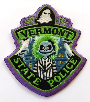2024 VSP Vermont State Police Halloween Themed Morale Patch Beetlejuice  - Image 1 of 2