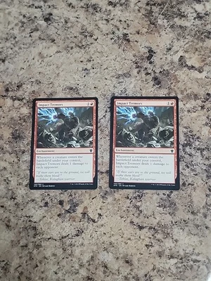 2x Impact Tremors Dragons of Tarkir Regular MTG NM Unplayed Commander EDH  - Image 1 of 4
