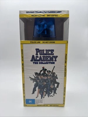 POLICE ACADEMY The Collection 1-7 DVD Box Set w/Collectable Flashing Light- RARE - Image 1 of 4