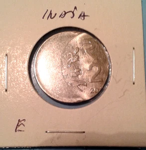 India Error 2 Rupees coin 201?. - Picture 1 of 6
