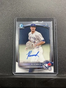 2025 Bowman Chrome RJ Schreck #CPA-RSC Prospect Auto 1st Bowman Blue Jays - Picture 1 of 2