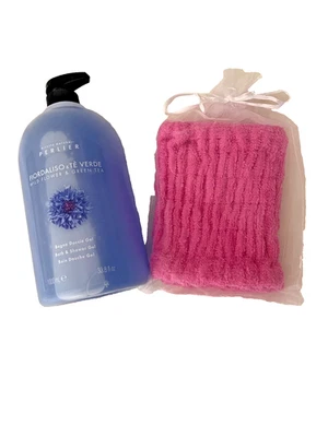 Perlier Wild Flower & Green Tea 33.8 fl oz Bath & Shower Gel + Turbie Twist Set - Image 1 of 3