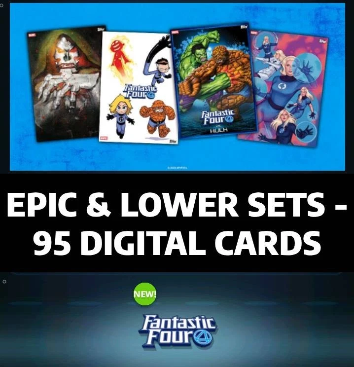 神奇四系列 | EPIC & LOWER SETS - 95 张卡 | TOPPS 漫威收藏 — 第 1/1 张图片