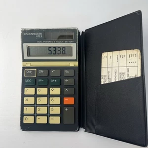 Soennecken 072S Taschenrechner Tischrechner mit Etui - Bild 1 von 5
