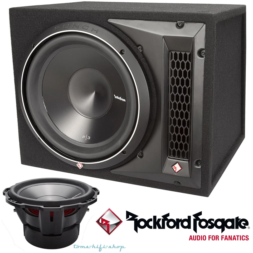 Rockford Fosgate Punch P3 1200 Watt 30cm Auto Subwoofer Bassbox P3-1X12 1 Ohm - Bild 1 von 4