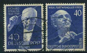 Alemania - Berlín Oeste- 1954-1955 - Músicos Strauss y Furtwängler - Imagen 1 de 2
