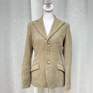Ralph Lauren black label herringbone tweed multicolor wool blazer - Picture 1 of 12
