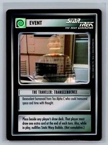 Star Trek CCG The Traveler: Transcendence Foil Card TCG READ from Collectors Tin - Picture 1 of 2