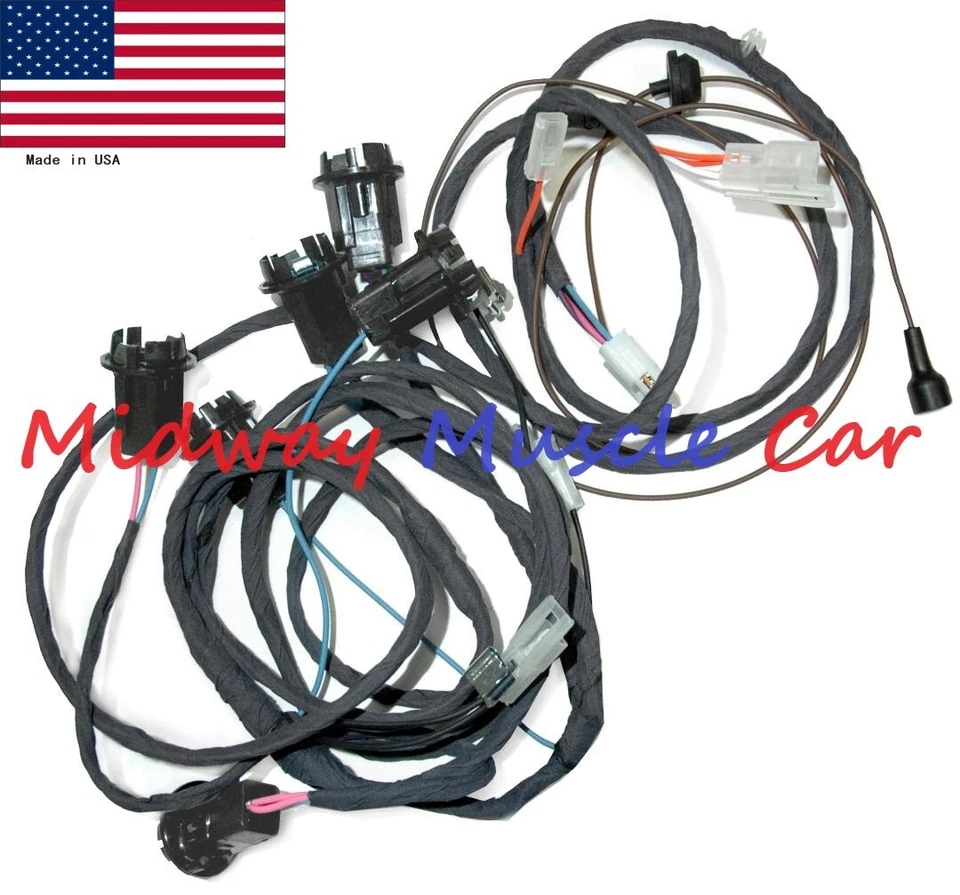 rear body tail light wiring harness 64 Pontiac GTO LeMans 1964 coupe & post - Image 1 of 1