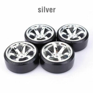 4x Hard Pattern Tyre Drift Tires Wheels 12mm Hex for HPI HSP 1:10 RC Racing Car - Picture 1 of 20