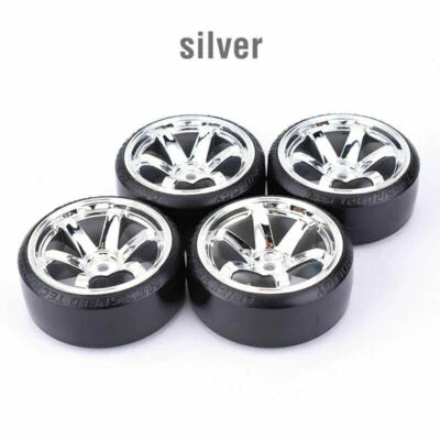 4x Hard Pattern Tyre Drift Tires Wheels 12mm Hex for HPI HSP 1:10 RC Racing Car - Image 1 of 4