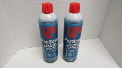 **2 CANS** LPS PRESOLVE ORANGE DEGREASER MPN:01420 PLATINUM GRADE 15OZ CAN - Image 1 of 2
