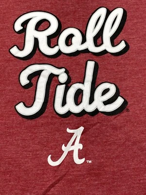 Alabama Crimson Tide Nike Shirt Ladies S Short Sleeve Roll Tide NCAA Tee Womens - Image 1 of 4