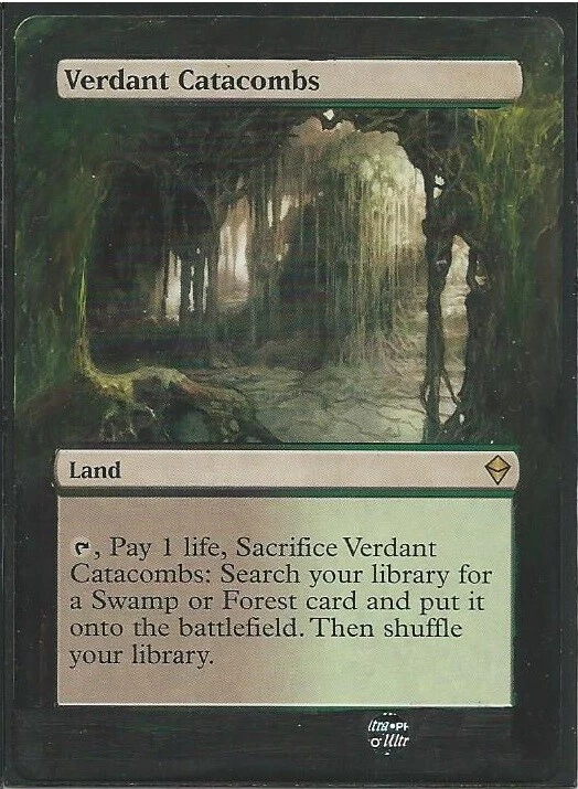 magic mtg VERDANT CATACOMBS altered art borderless non foil - Image 1 of 1