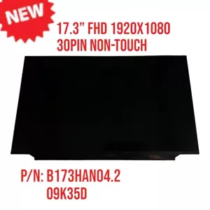 Dell Alienware 17.3 IPS LCD Screen Matte FHD 1920x1080 Display 9K350 B173HAN04.2 - Picture 1 of 6