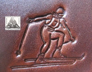 Baron Tools LA Olympic Slalom Esquiador Cuero Herramienta de Estampado de Trabajo #413 - Imagen 1 de 3