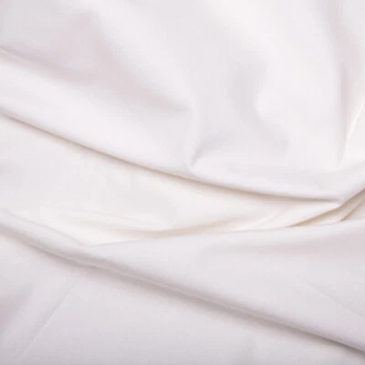 100% Cotton Poplin Fabric Plain - IVORY - Craft Fabric Material Metre - Image 1 of 3