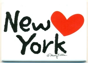 IMÁN REFRIGERADOR - NUEVA YORK #4 - CORAZÓN - MARY ELLIS - Imagen 1 de 1