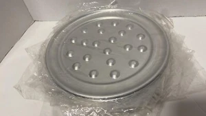 12 Pieces Winco Aluminum Wide Rim Pizza Tray With Nibs 8” Stainless Steel NEW - Picture 1 of 4