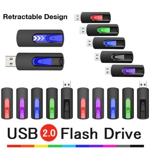 USB 2.0 Flash Drive 5/10Pack 1GB-64GB Memory Stick Pen Drives Data Storage - Picture 1 of 13