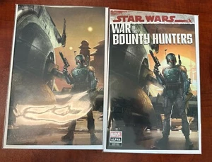STAR WARS WAR OF THE BOUNTY HUNTERS ALPHA #1 CLAYON CRAIN VIRGIN VARIANT SET! - Picture 1 of 1