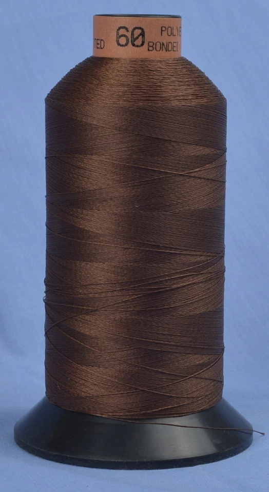 Brown (7700) Polyester Bonded Plaited 60 Industrial Thread 4000m - Image 1 of 1