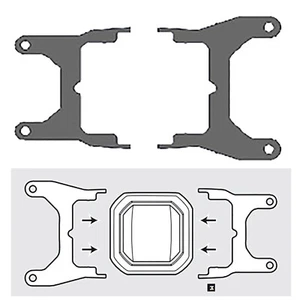 For Corsair Hydro Series H60 H100i H115i H150i Buckle Mounting Bracket xt tr4 HU - Afbeelding 1 van 3